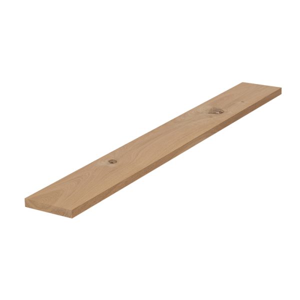 Europees eiken met noesten, gedroogd en geschaafd 20 mm x 125 mm