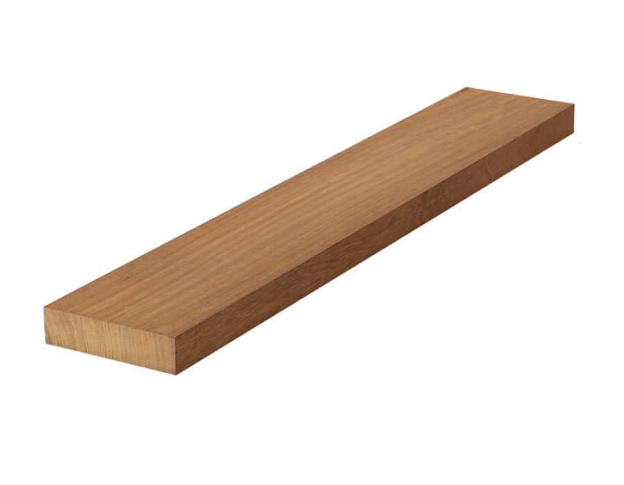 Iroko zonder noesten gedroogd en geschaafd